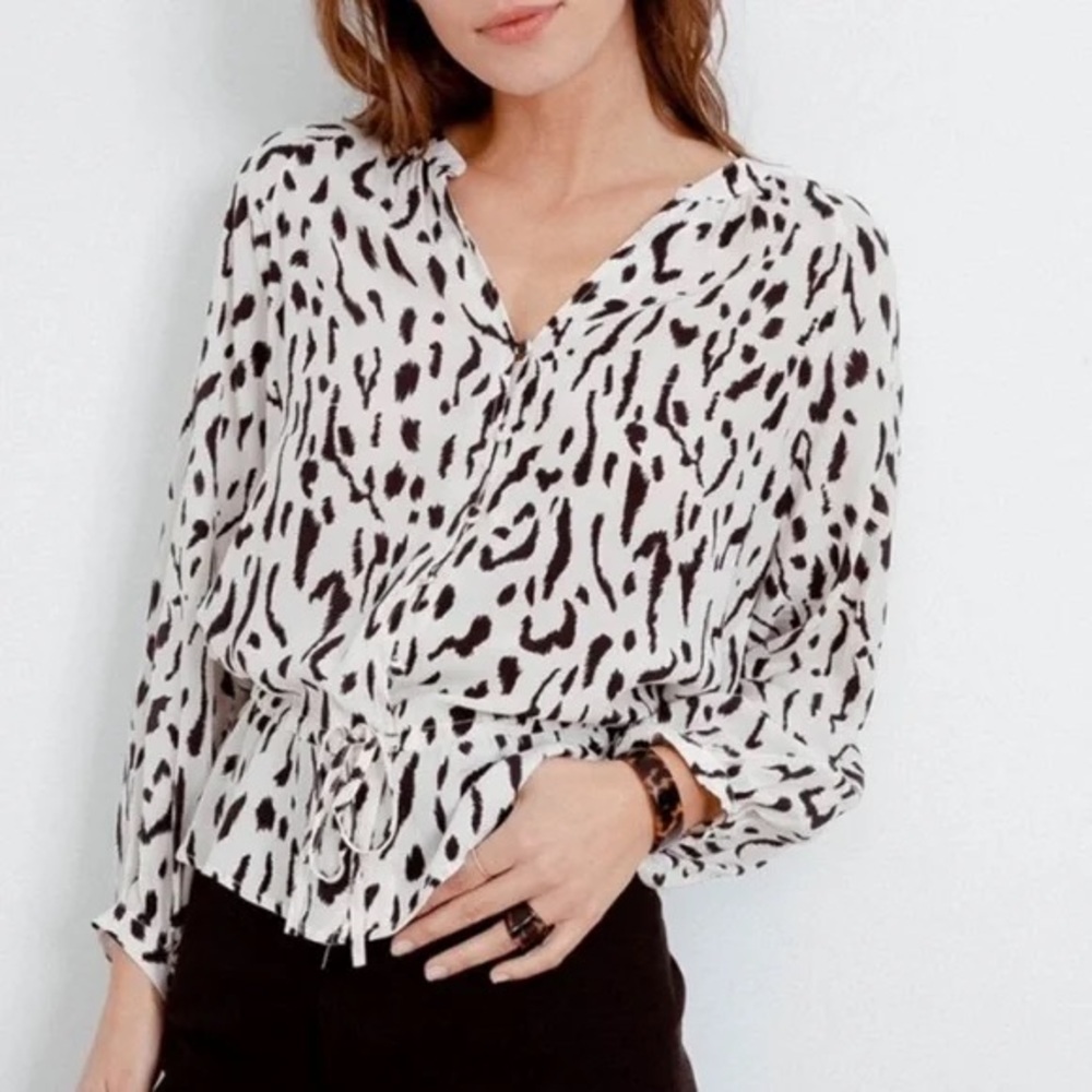 Rails marti cheeta Print Blouse